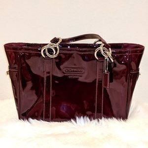 Coach Red Patent Leather Bag